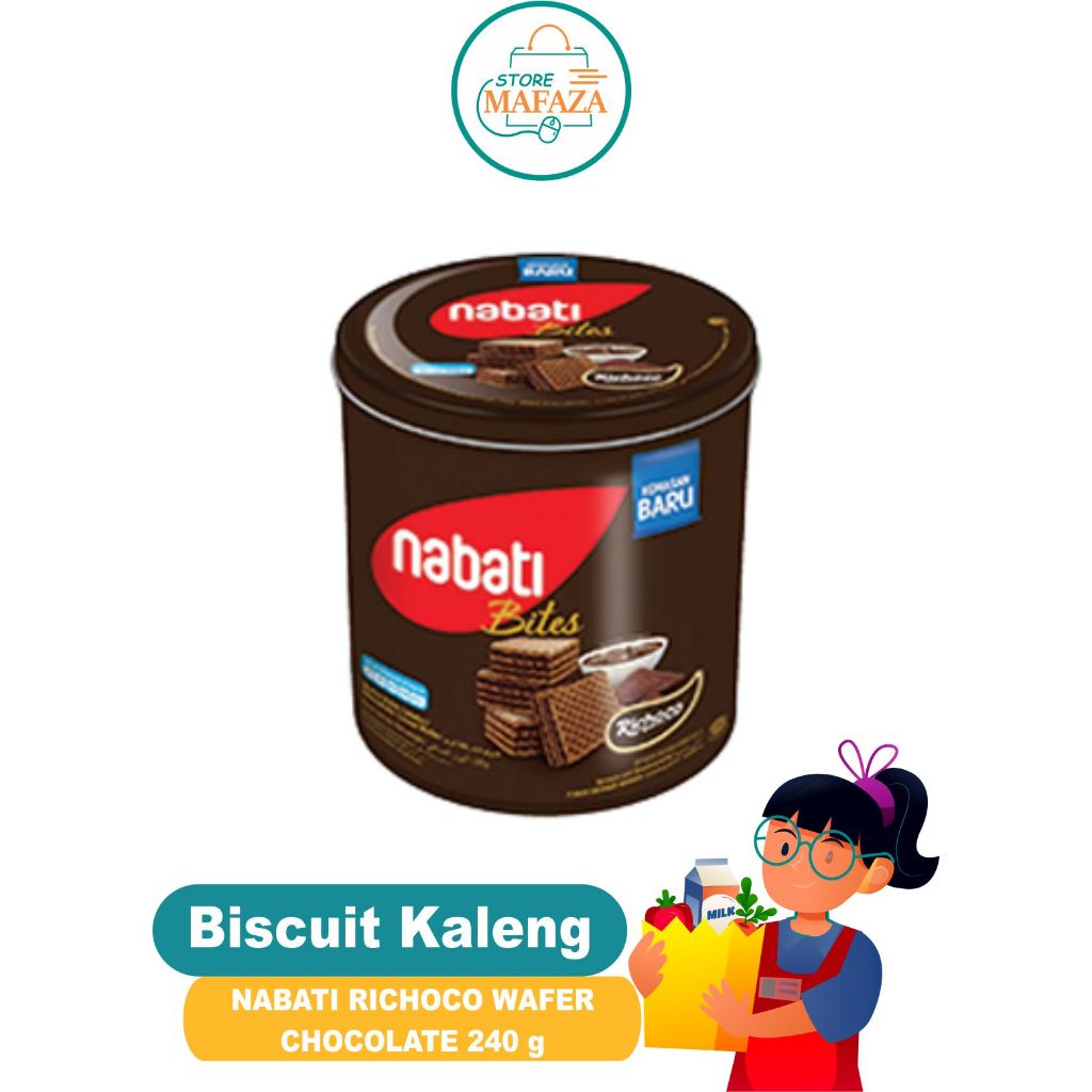

NABATI Biscuit Kaleng NABATI RICHOCO WAFER CHOHOLATE 240g