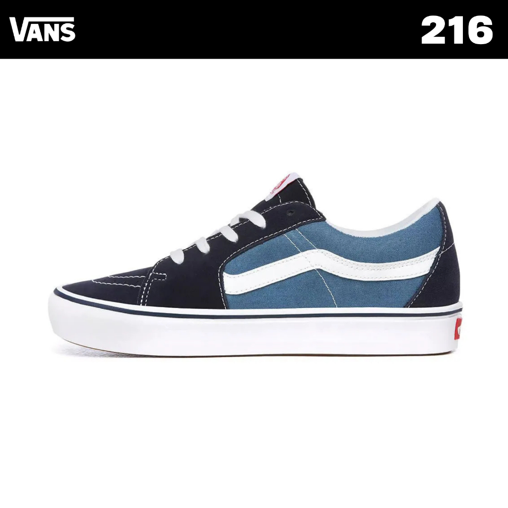Sk8-Low Navy White Classic Original