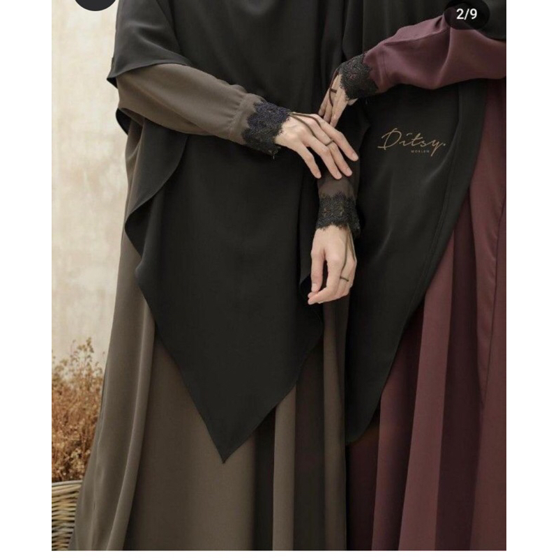 Gamis Ditsy Moslem wafaa size S