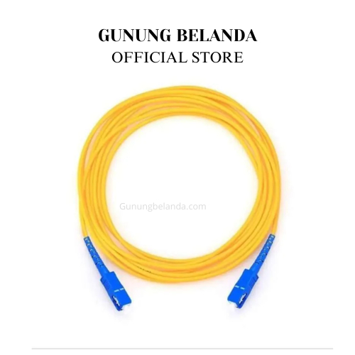 Kabel Patch Cord Fiber Optik SC UPC Warna Kuning Outdoor