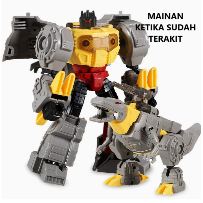 KUBIANBAO Plastic Model Kit Mokit Rakit Robot Transformasi G1 Grimlock Tyrannosaurus Rex