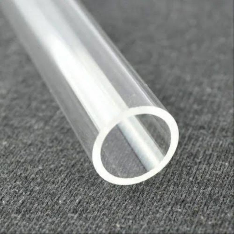 Pipa Akrilik 4 x 8 mm / Pipa Acrylic Transparan id mm x od mm / Pipa Akrilik Tabung / Acrylic Tube B