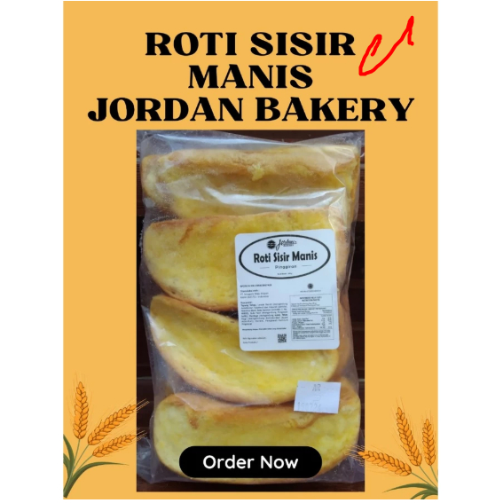 

ROTI SISIR MENTEGA [JORDAN BAKERY] pinggiran 200gr teman ngopi dapatkan gratis kopi setiap pembelian