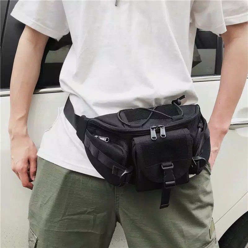 Tas Pinggang Tni Waistbag Tactical Army  Tas Selempang Tentara Tas Brimob Tentara Militer Polisi