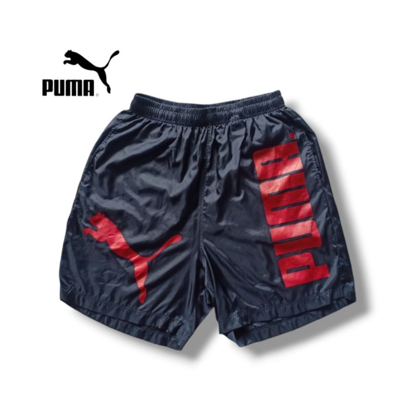 Celana pendek PUM4 Jersey olahraga pria branded Original preloved, Running short