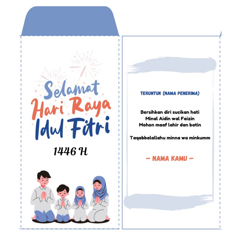 

Amplop Lebaran Custom Nama Tema Keluarga By Florie.case