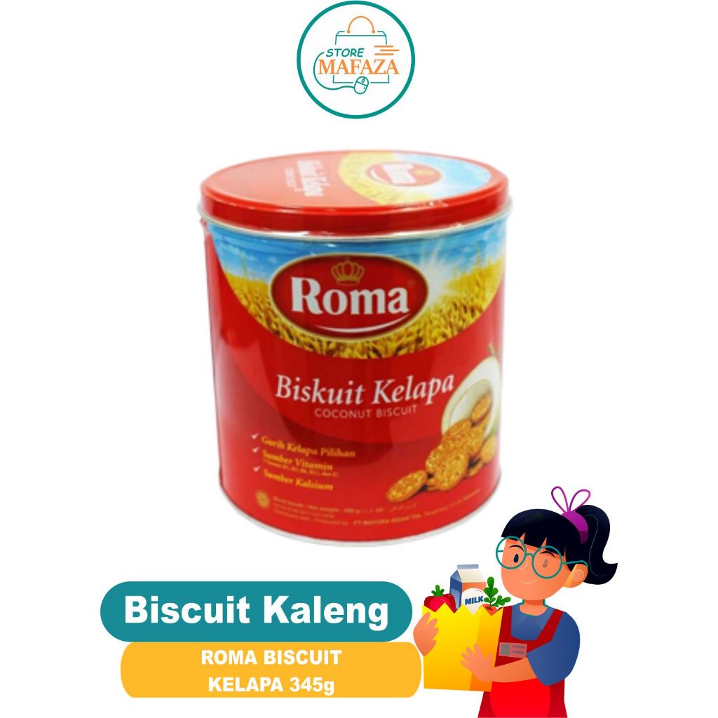 

ROMA Biscuit Kaleng ROMA BISCUIT KELAPA 345g