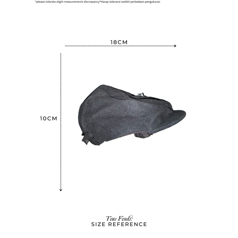 1017 ALYX 9SM wool beret topi bergesper adjustable