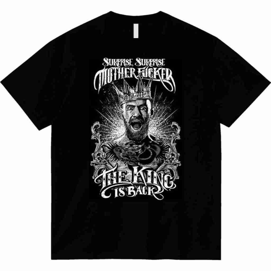 t-shirt premium unisex kaos UFC conor McGregor the notorious tebal 24s