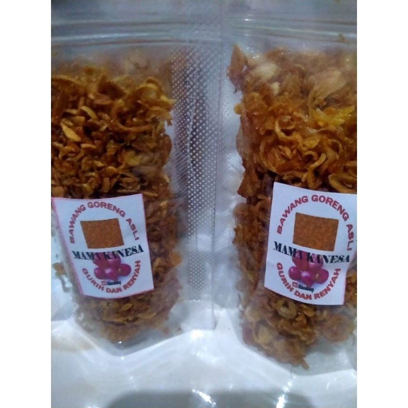 

Bawang Goreng Mama Kanesa Asli Brebes Tanpa Campuran Tepung 100gr
