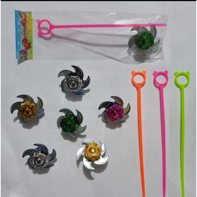 20 pcs gangsing besi curah mainan gasing gangsing top plastik besi grosir