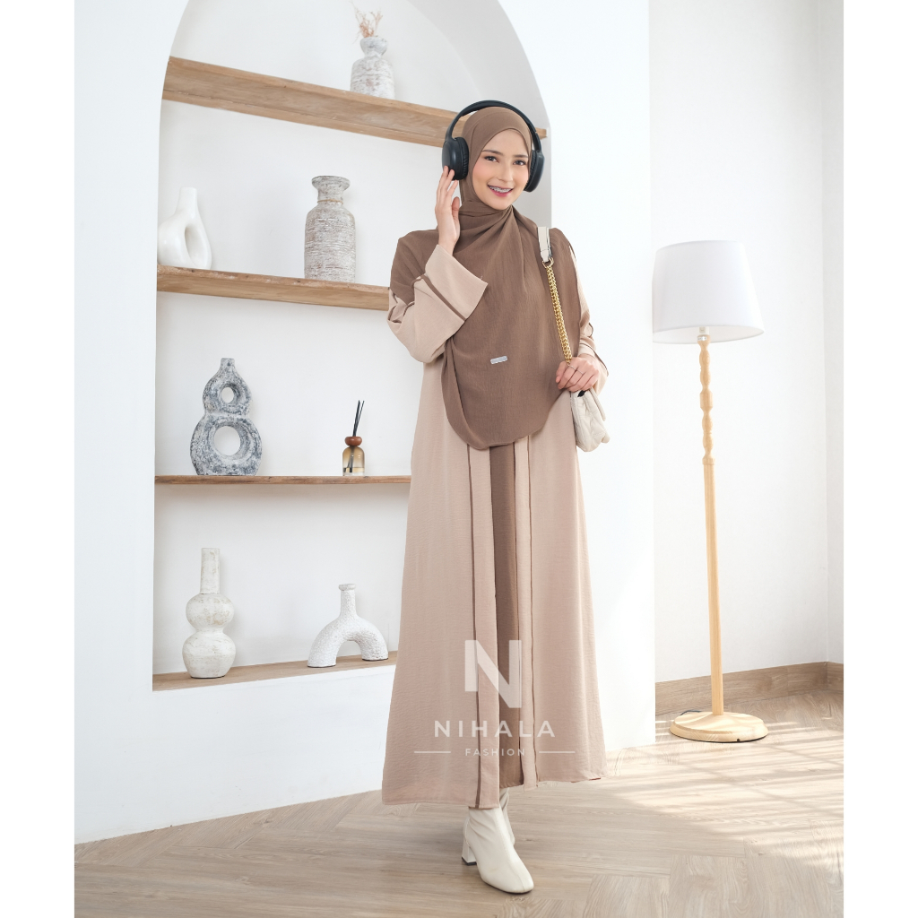 Abaya Turkey Wanita Abaya Putri Set Hijab