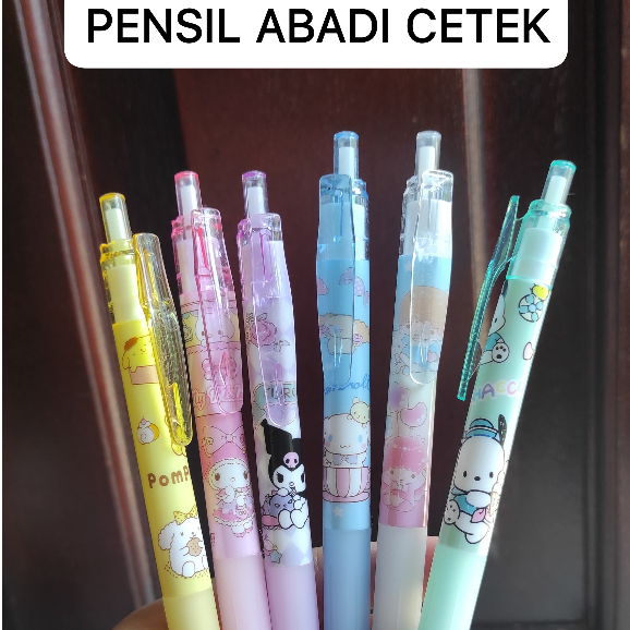 

PENSIL CETEK ABADI SANRIO LUCU | KUROMI | CINAMORROL | POMPOMPURIN | TWINS | MY MELODY | POCACO | ATK | PENSIL CETEL | PENSIL ABADI | PENCIL | ALAT TULIS SEKOLAH | ALAT TULIS KANTOR | PENSIL MEKANIK