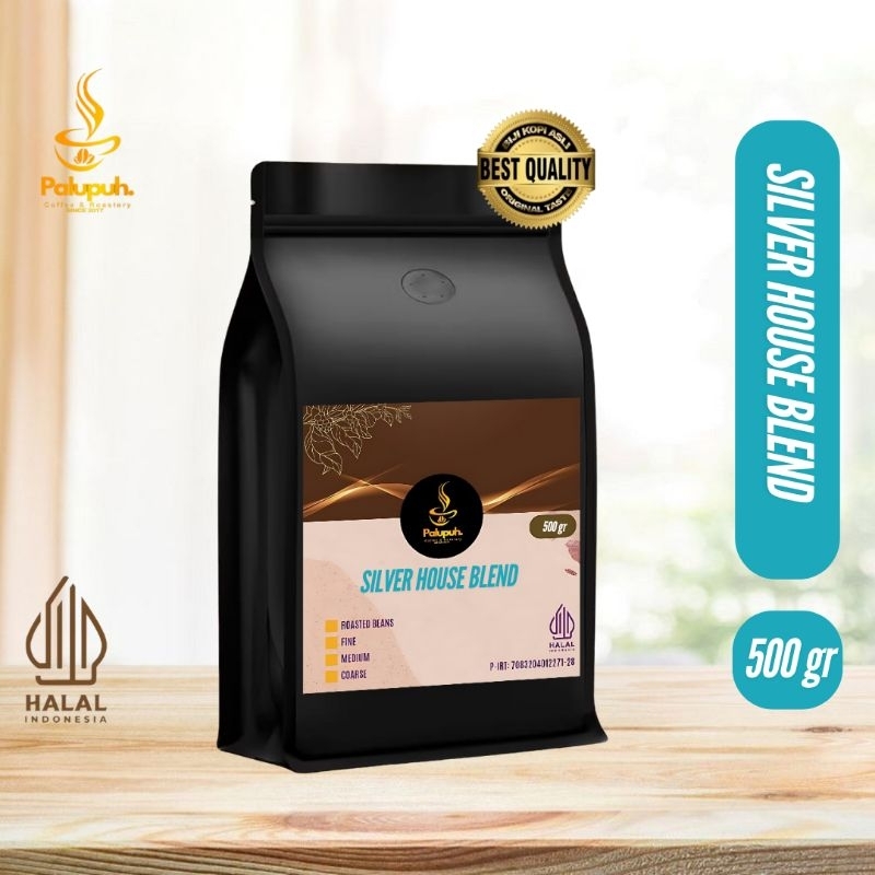 

Palupuh House Blend silver grade 500gr Robusta 40% Arabika 60% ala cafe