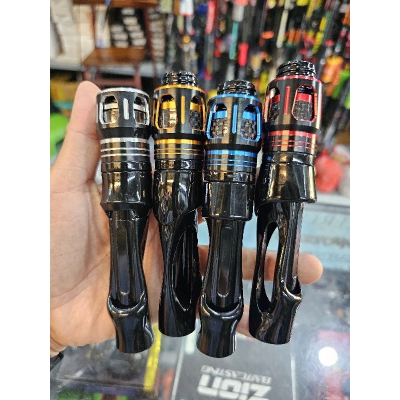 Reel Seat Mahkota OVS Body Hitam Glossy Ukuran 16