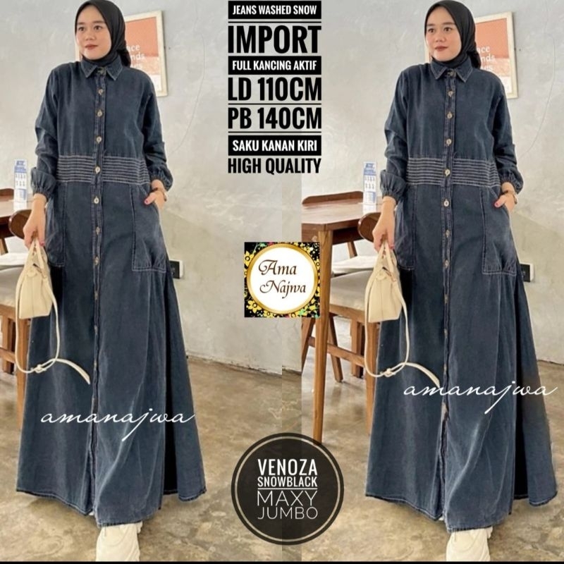 Gamis Jeans JUMBO By Ama Najwa