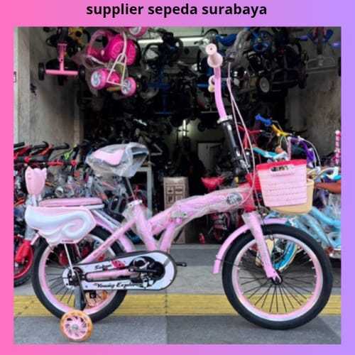 SEPEDA ANAK LIPAT 16 INCH SAKONI YOUNG EXPLORER, SEPEDA READY SIAP KIRIM - NEW