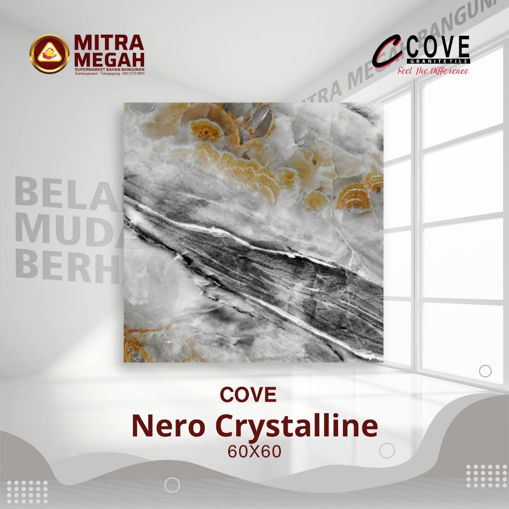 KERAMIK GRANIT COVE 6060 Nero Crystalline