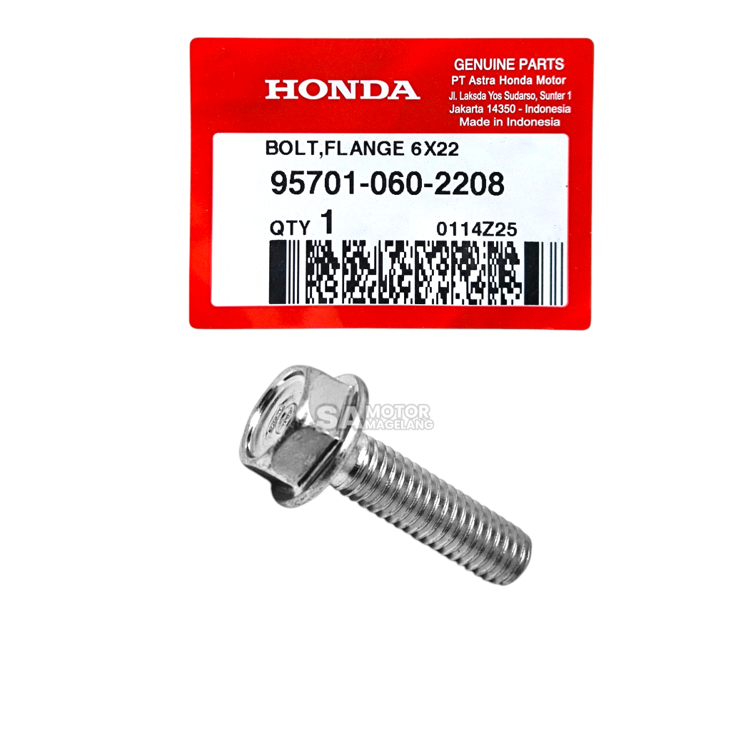 Baut Cover Cylinder Head 6X22 Beat Vario 110 125 150 Pcx Adv Cb150R Scoopy Original AHM 957010602208