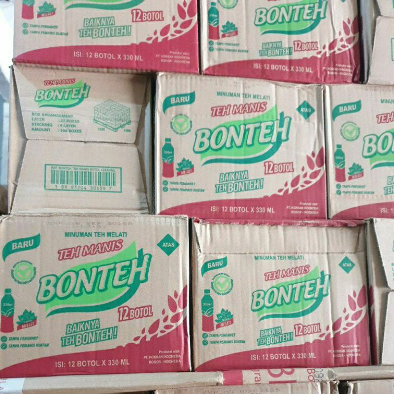 

PROMO BONTEH TEH MINUMAN TEH MELATI. Isi 12 botol x 330 ML. EXP 28 SEPT 2025