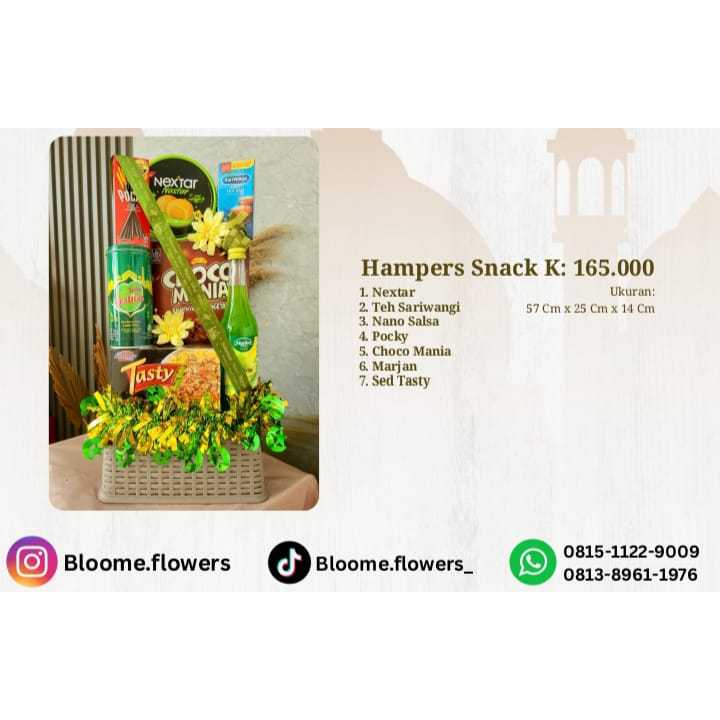 

HAMPERS LEBARAN IDUL FITRI KERANJANG ISI SNACK H 7PCS (TIPE 7)
