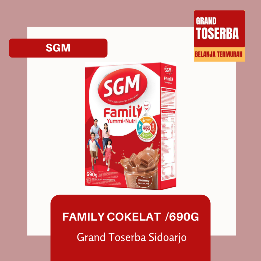 

SGM FAMILY YUMMI-NUTRISI 330g - 690g / SUSU KELUARGA RASAMCOKELAT DAN VANILA