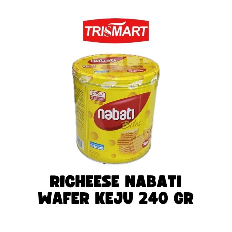 

RICHEESE NABATI BITES WAFER KEJU KALENG 350 GR