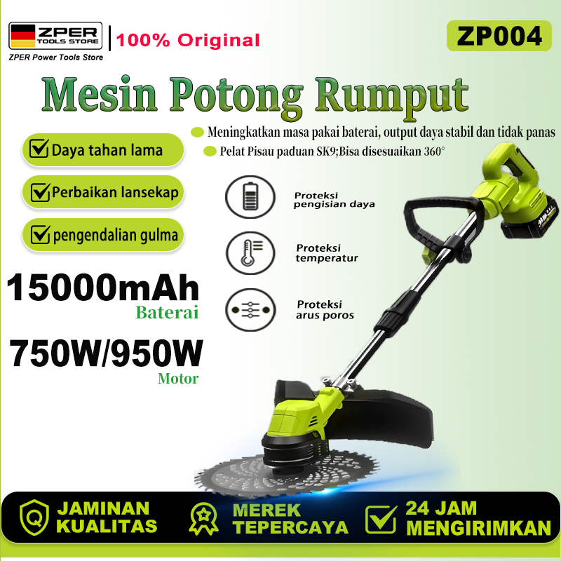 【✨HOT】ZPER Kualitas Tinggi Mesin Potong Rumput Alat Potong Rumput Transmisi gigi Pemotong Rumput