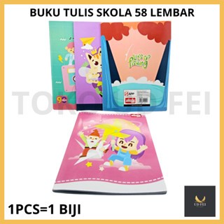 

(1 PCS=1 BIJI) BUKU TULIS SKOLA 58/ BUKU TULIS ISI 58/ BUKU TULIS 58 ECERAN