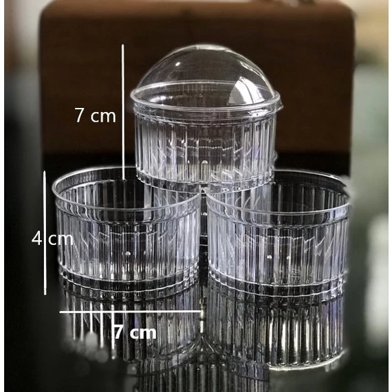 Cup Jelly Pudding Bulat Mini Dessert Cup CH-25 (10 pcs)