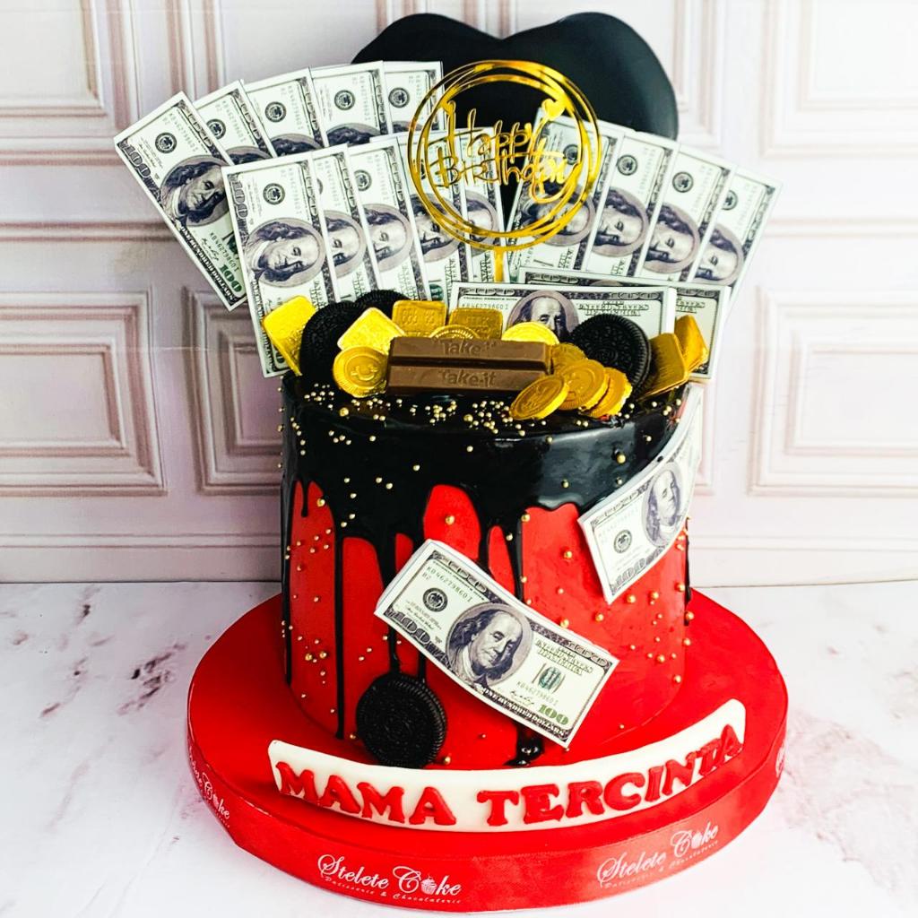 Kue Ulang Tahun/Money Cake/Pull Out Money/Money Cake Red