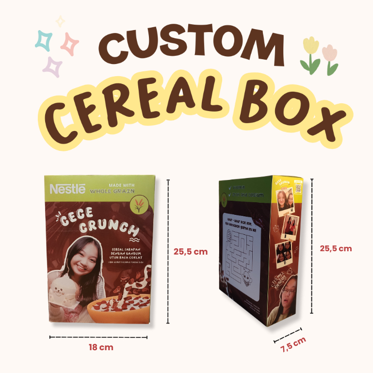 CUSTOM CEREAL BOX MURAH | KUSTOM KOTAK SEREAL | BOX SAJA