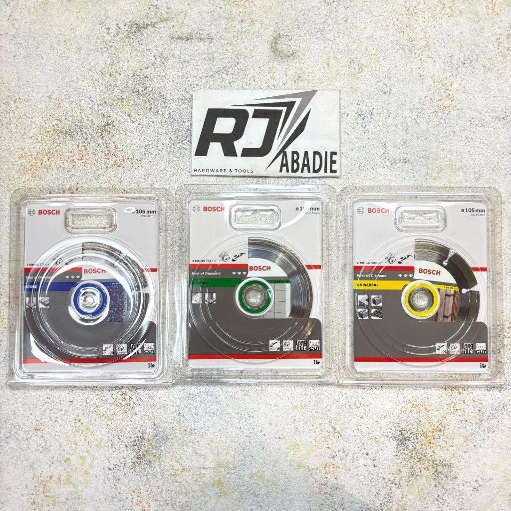 [10PCS] Mata Gerinda Potong Keramik Diamond Wheel Bosch Kering Basah Granit 4 Inch