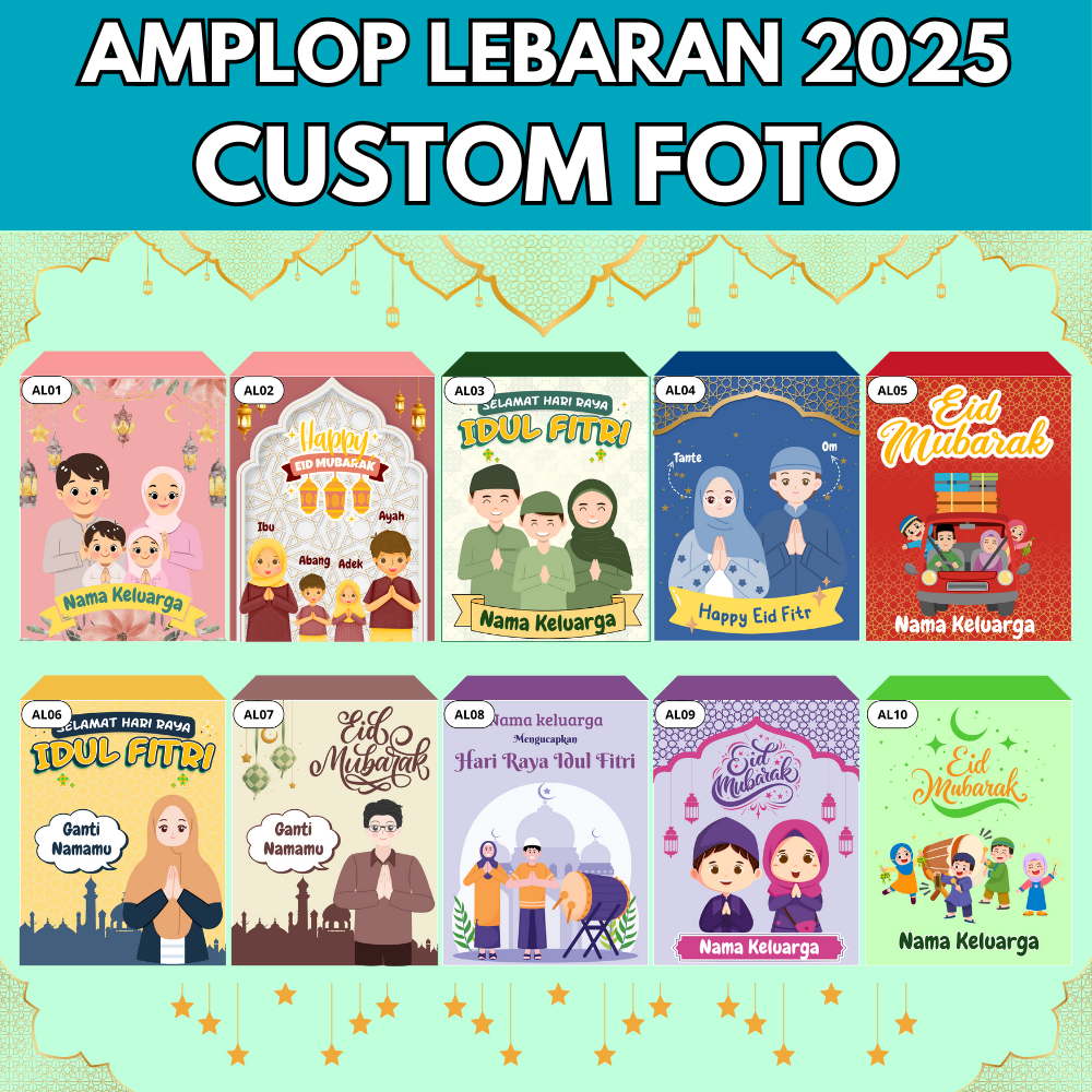 

AMPLOP LEBARAN LUCU DAN UNIK 2025