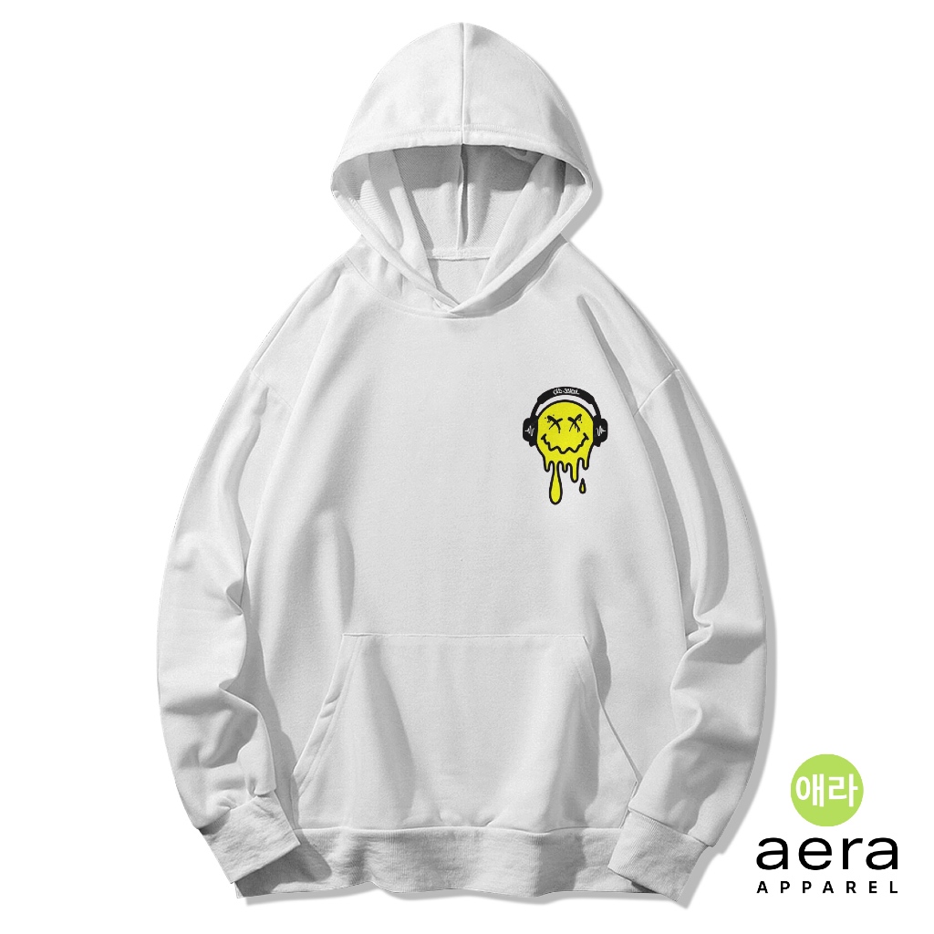 Jaket Hoodie Melted Smiley Face