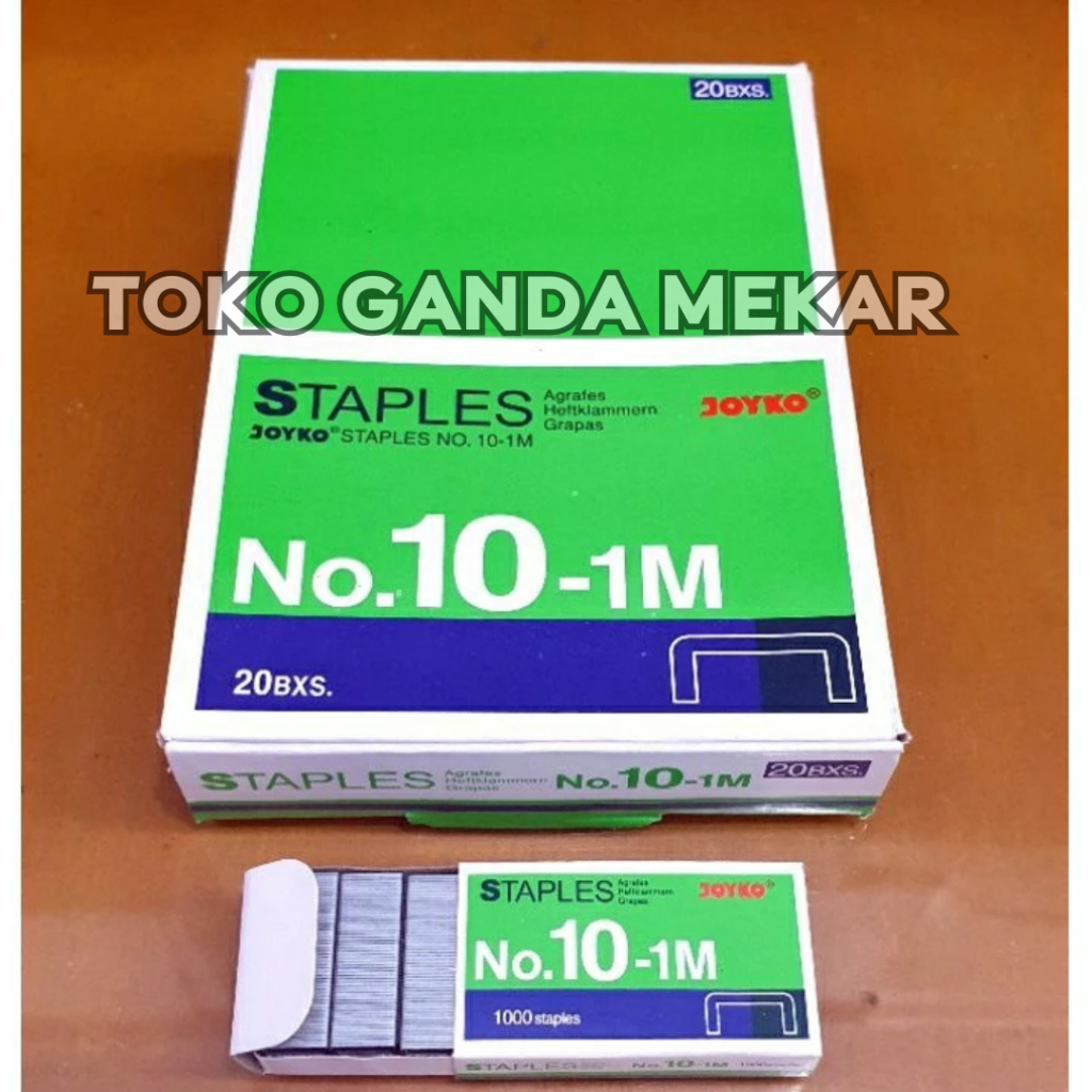 

Isi Staples JOYKO Kecil No. 10/Refill Steples Stapler/Isi Hekter 1KOTAK@20pak kecil