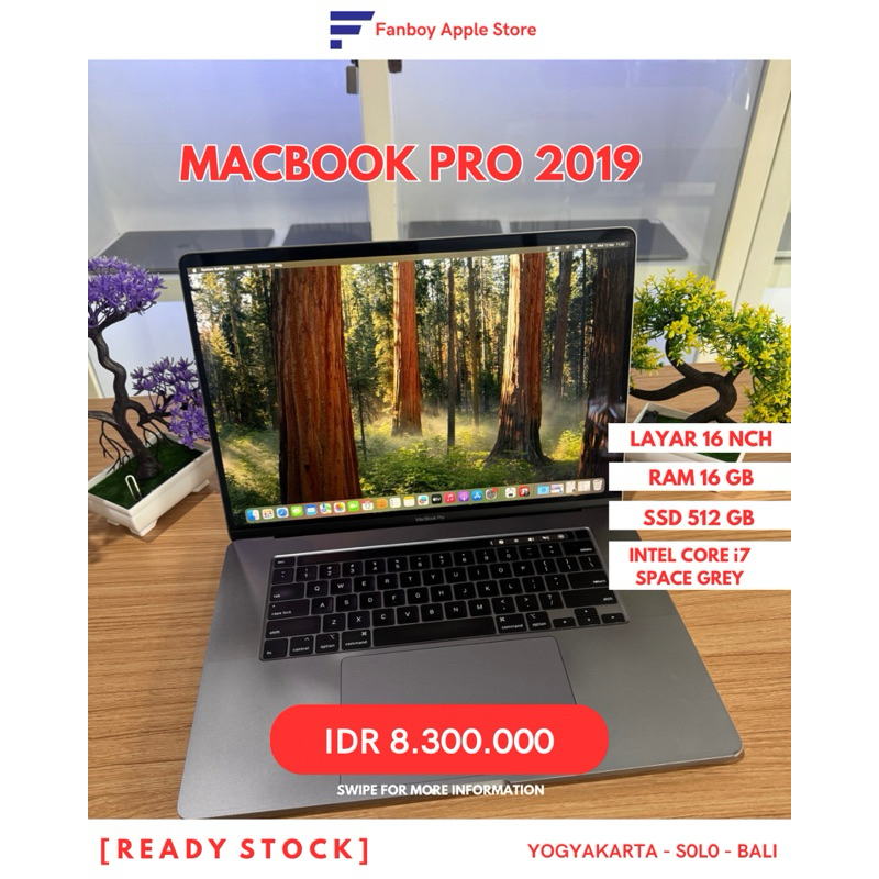 Macbook Pro 2019 16 inch RAM 16 / 512 GB Space Grey i7