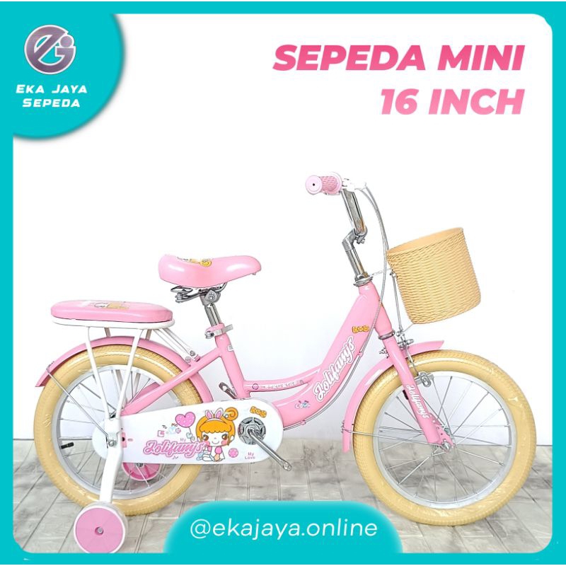 Sepeda Mini / Anak Perempuan Ukuran 12 16 18 Inch Merk JOLIFAMJS by Interbike