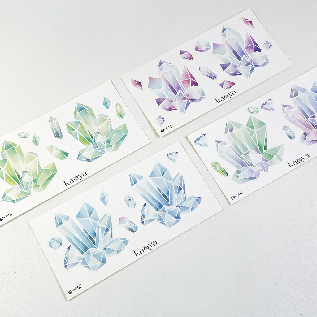 

Sticker Sheet: Crystal & Gems Scrapbook Journal Stiker deco handmade by KaoyaShop