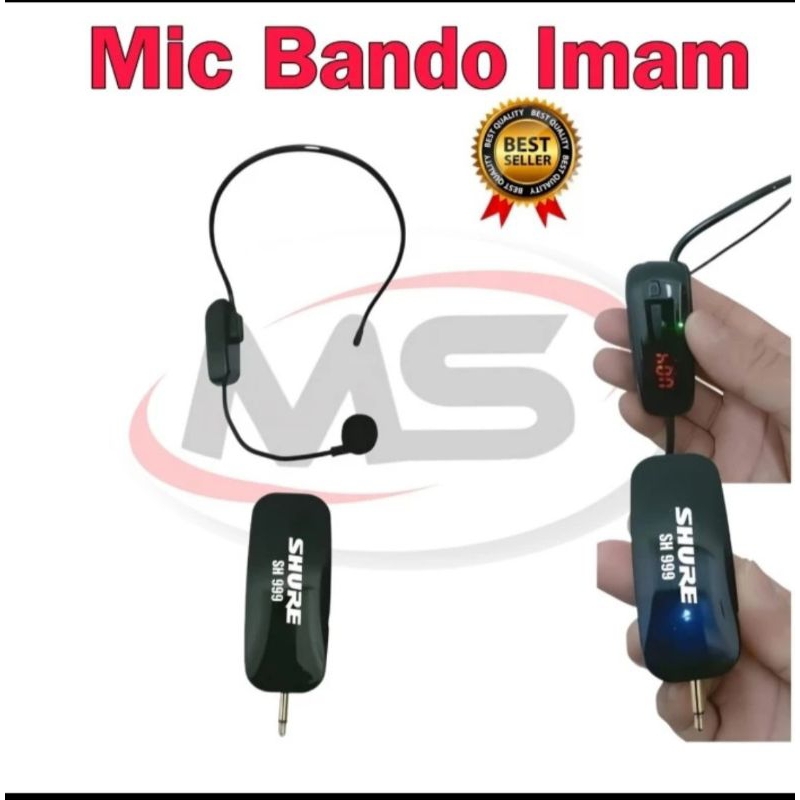 Mic wireless imam bando masjid top suara