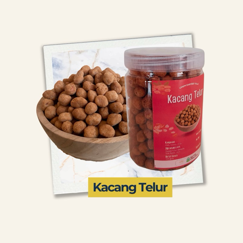 

cemilan kacang telur