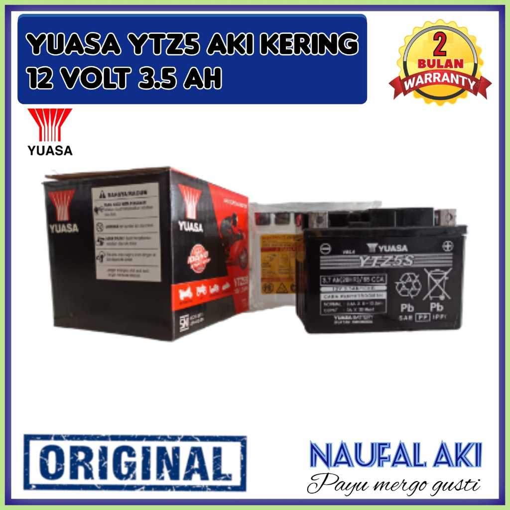 Aki Motor Yamaha Jupiter Z1/Robot YUASA YTZ5 Aki semi kering