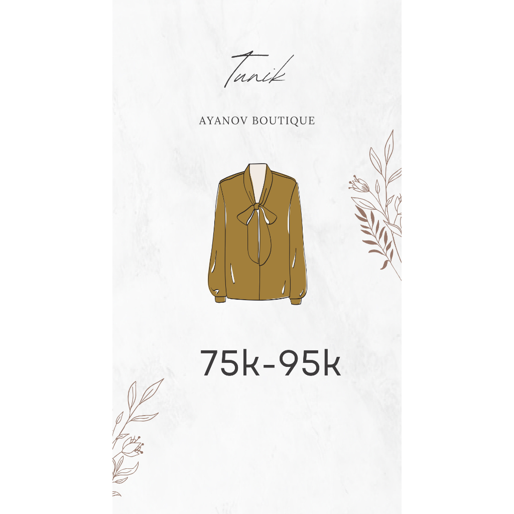 Promo Tunik Kemeja Branded Ninos Nobby