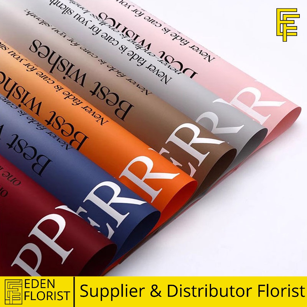 

20 LEMBAR Kertas Buket Bunga Bicolor Cellophane Dua Warna Flower Wrapping Paper KB6133