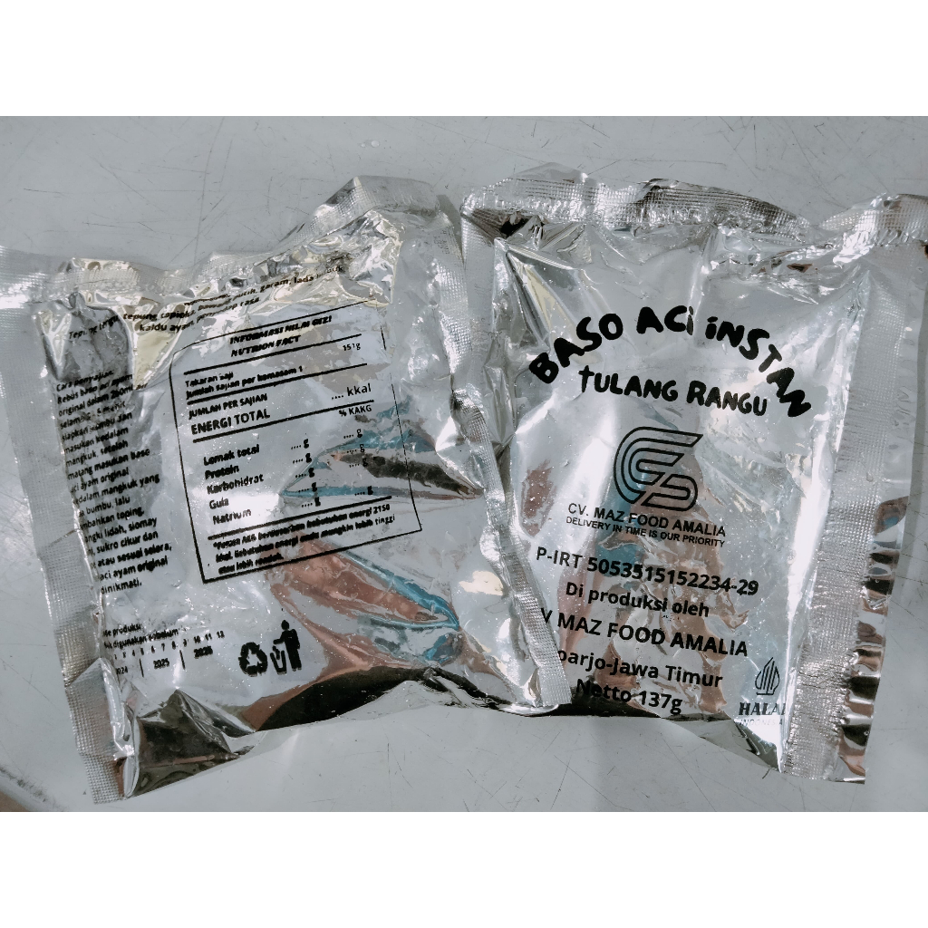 

PAKET 15 PACK BASO ACI INSTAN TULANG RANGU MAZFOOD HOMEMADE