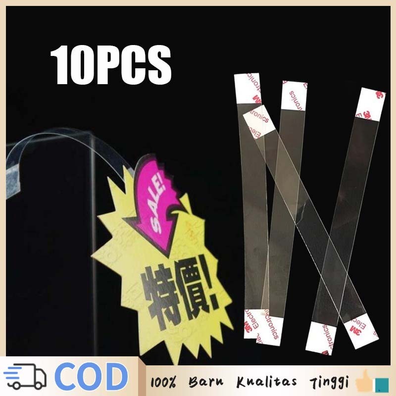 Isi 100 Mika Label Harga Toko Wobbler Promosi Mika Label Harga Rak Display Kartu