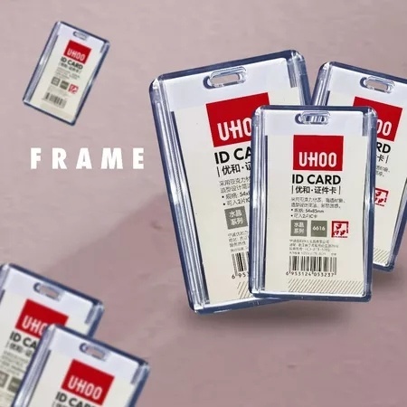 

Holder ID Card Acrylic ID Card 2 Sisi Tempat Kartu ID Card Member Name Tag Acrylic 2 Muka