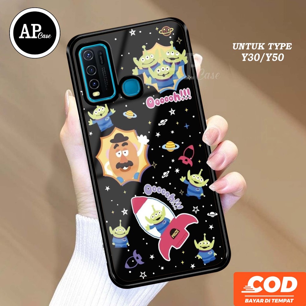 Case VIVO Y30/Y50 (MOTIF alien) Ap Case Terbaru softcase dan hardcase glossy - Custom Case - Casing 