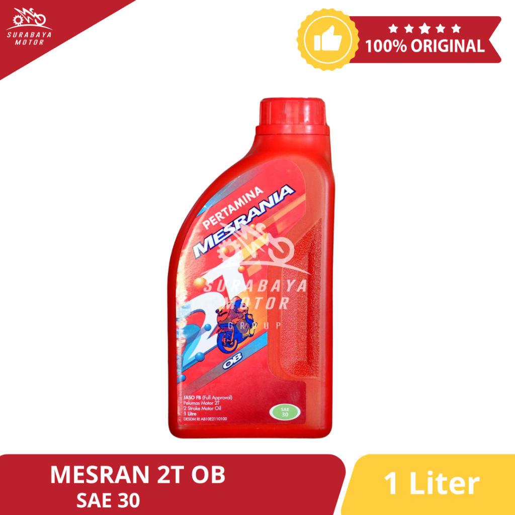 Oli MESRANIA 2T OB Pertamina 1L Mesran Samping 1Liter 1 Liter JASO FB