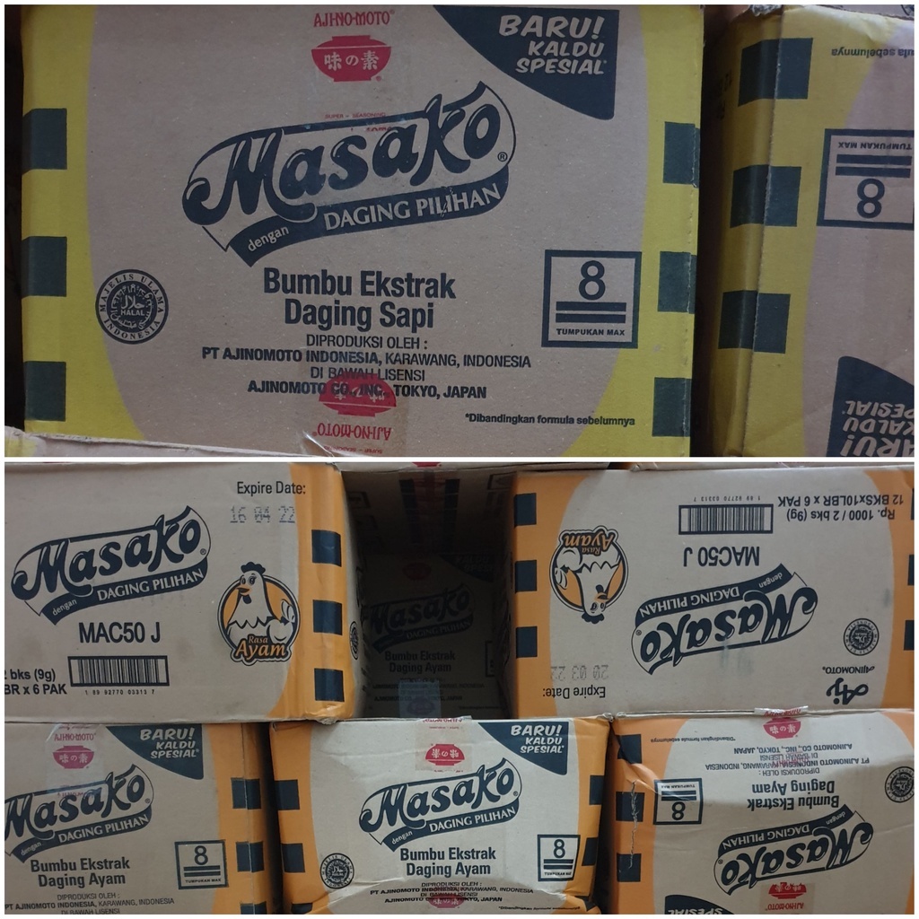 

masako bumbu masak instan 500 an sachet sekarton